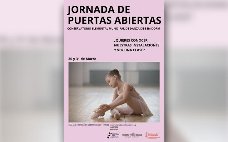 El Conservatorio de Danza programa dos jornadas de puertas abiertas para dar a conocer su oferta formativa